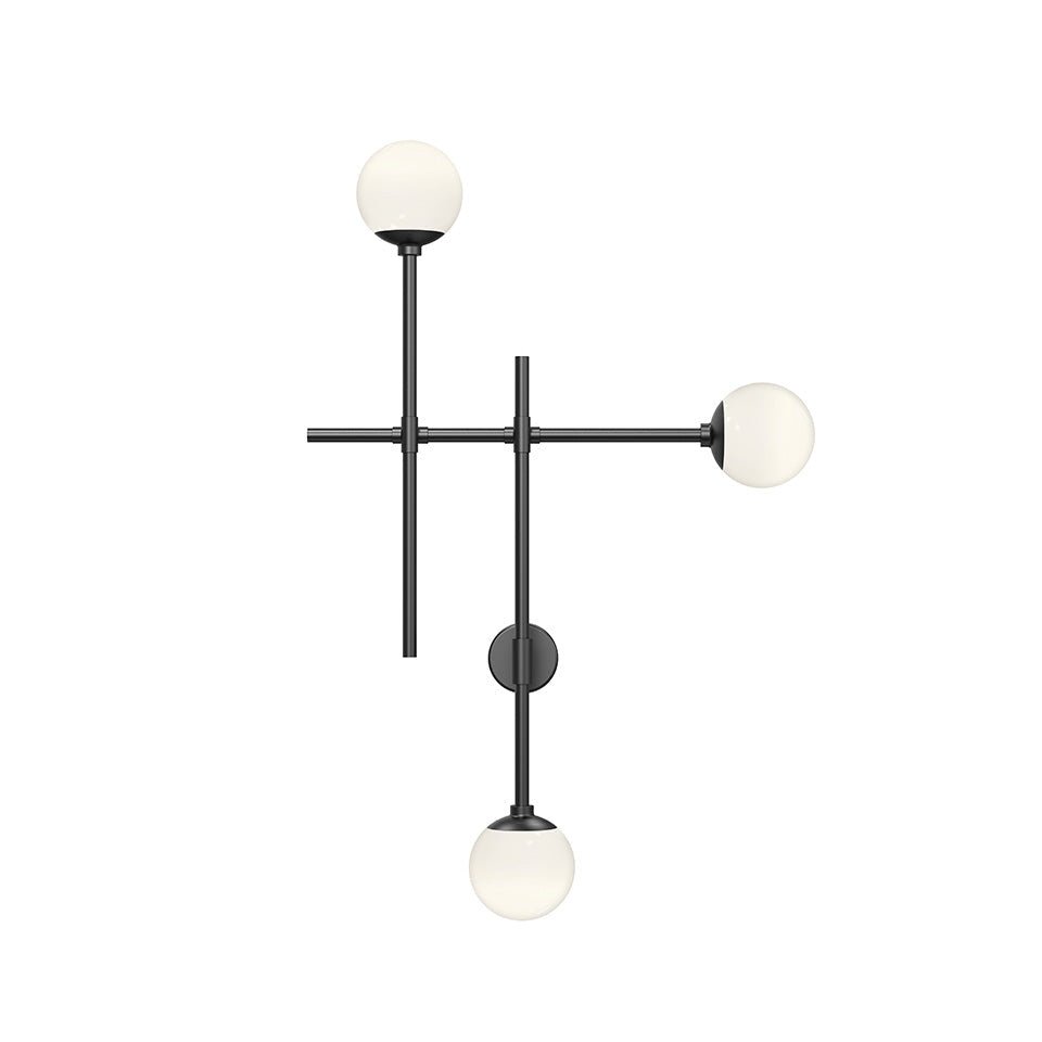 Murale Sabon - Noir Satiné 19.5" by Sonneman | Luminaires & cie