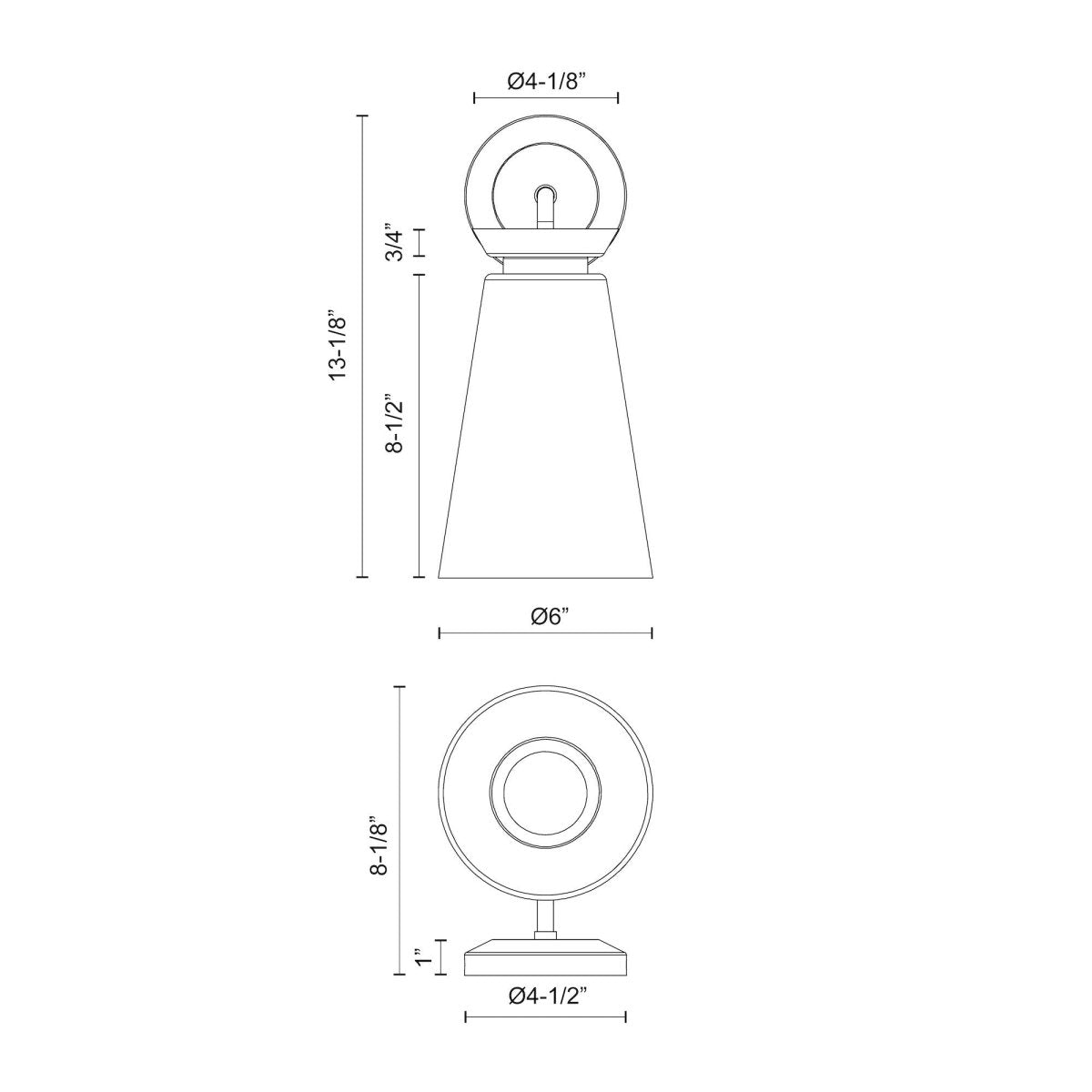 Murale Salem - Gold / verre clair brossé 13 1/8" by Alora Lighting | Luminaires & cie