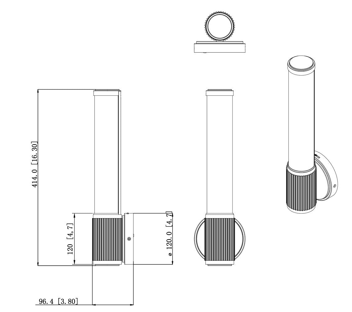 Applique murale Solange Nickel brossé – vue 6
