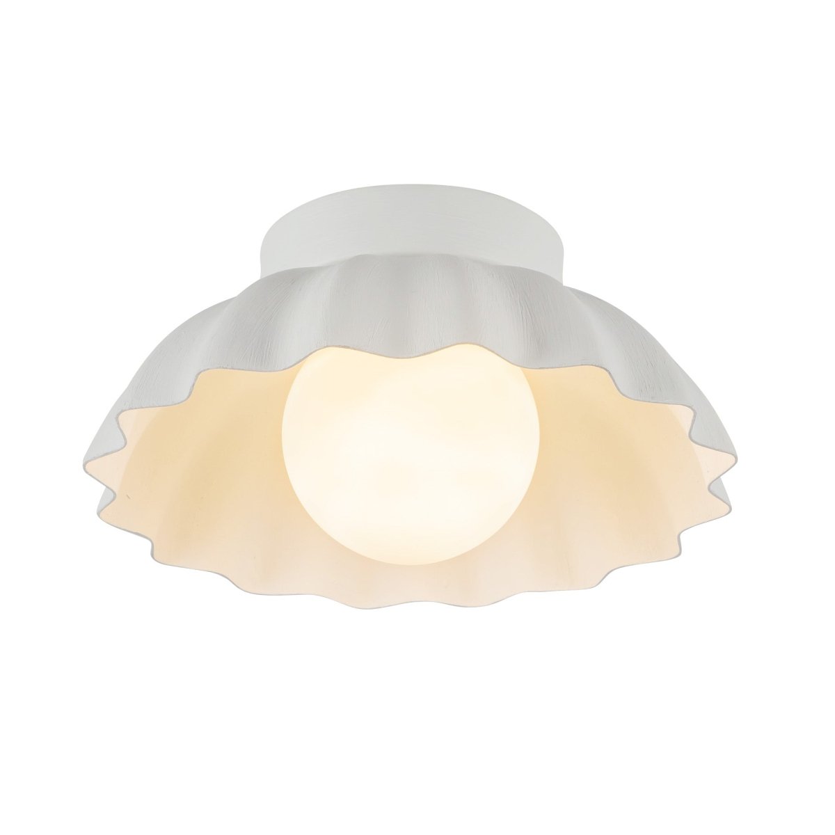 Murale Soleil - Verre blanc / opale antique by Alora Lighting | Luminaires & cie
