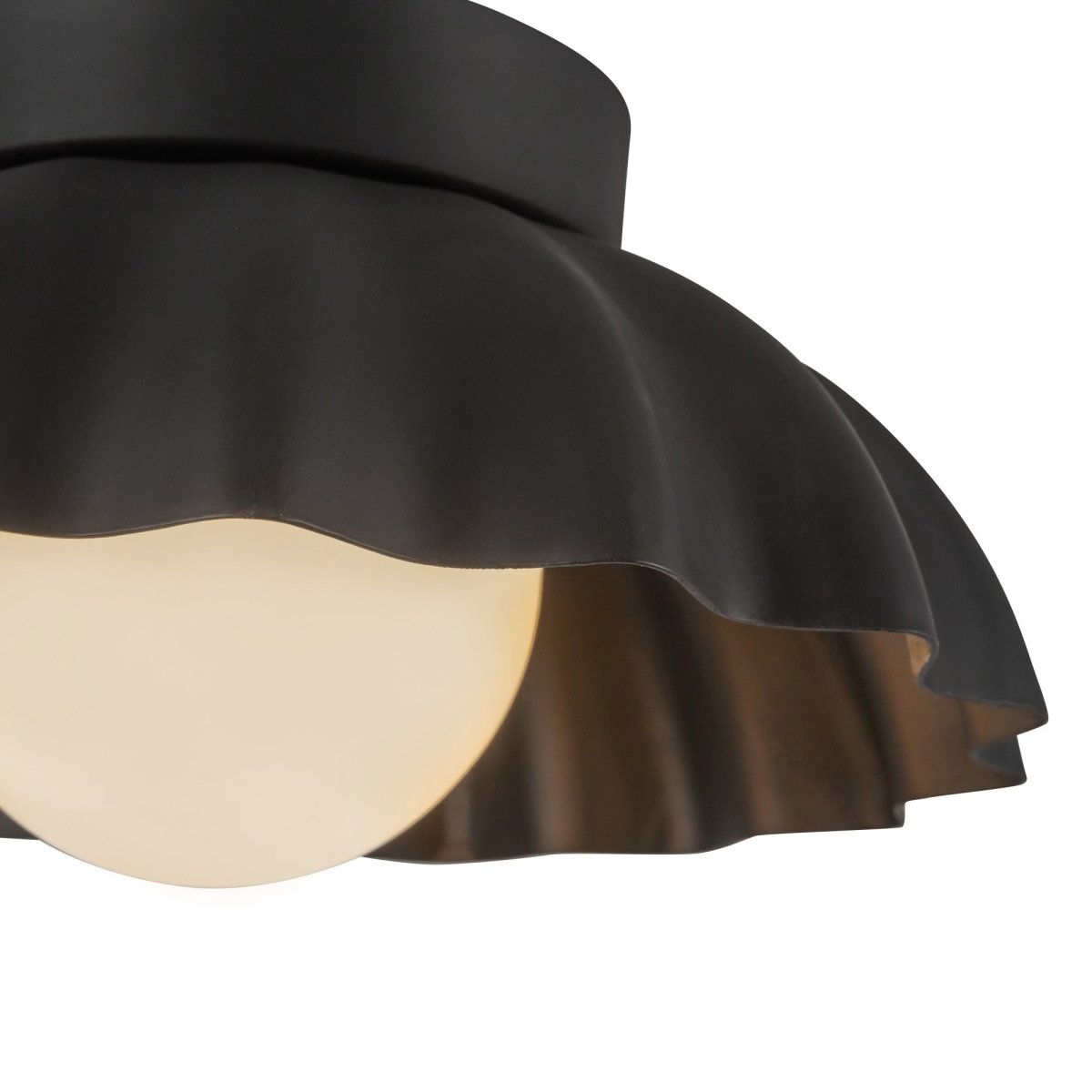 Murale Soleil - Verre noir / opale mat by Alora Lighting | Luminaires & cie