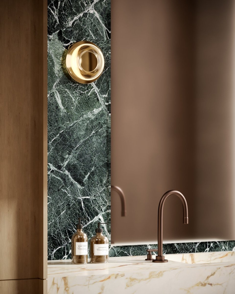 Murale Stephord - Laiton métallique / verre transparent by Kuzco Lighting | Luminaires & cie