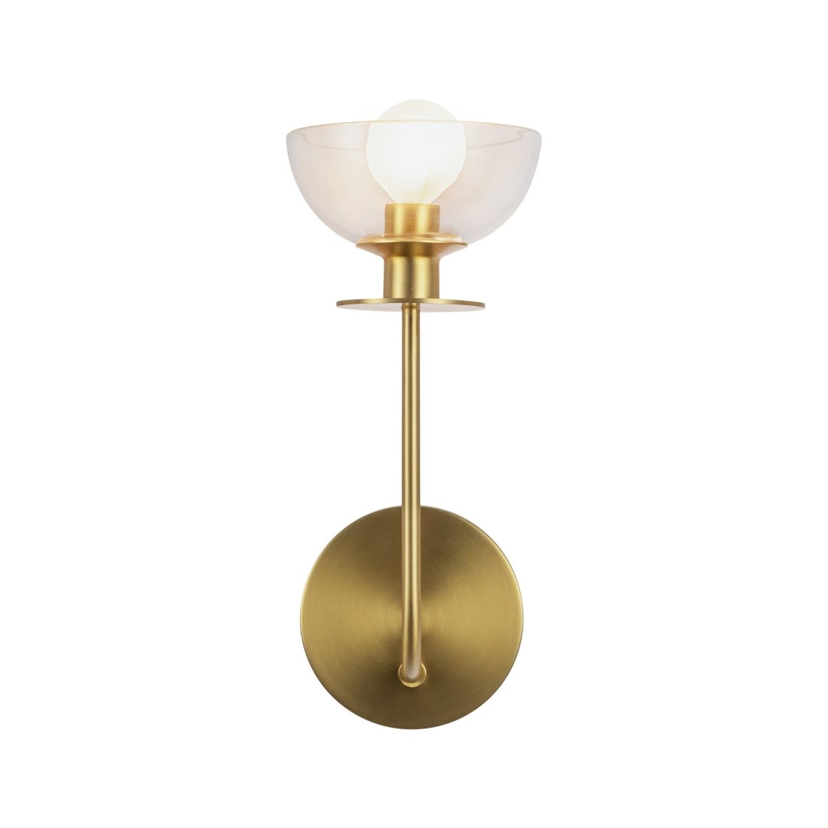 Murale Sylvia - Gold / verre clair brossé 5" by Alora Lighting | Luminaires & cie