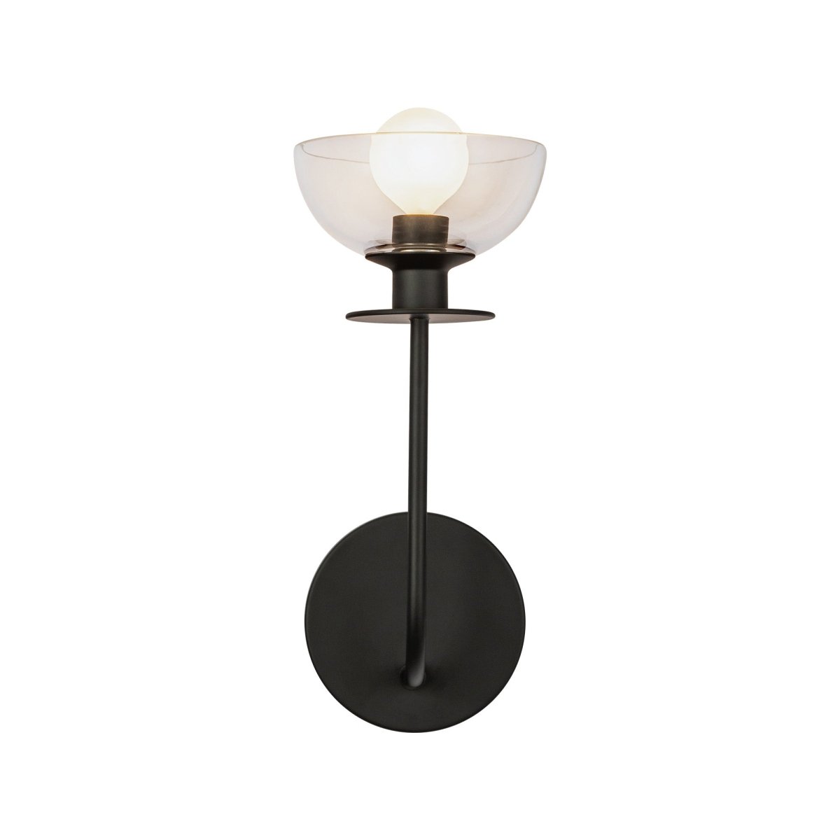 Murale Sylvia - Verre noir / transparent 5" by Alora Lighting | Luminaires & cie