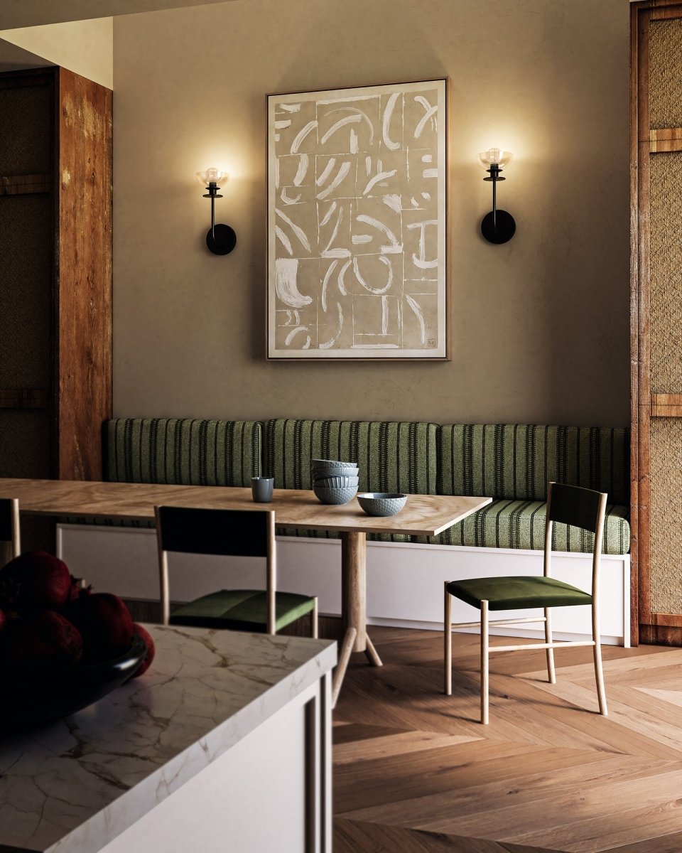 Murale Sylvia - Verre noir / transparent 5" by Alora Lighting | Luminaires & cie