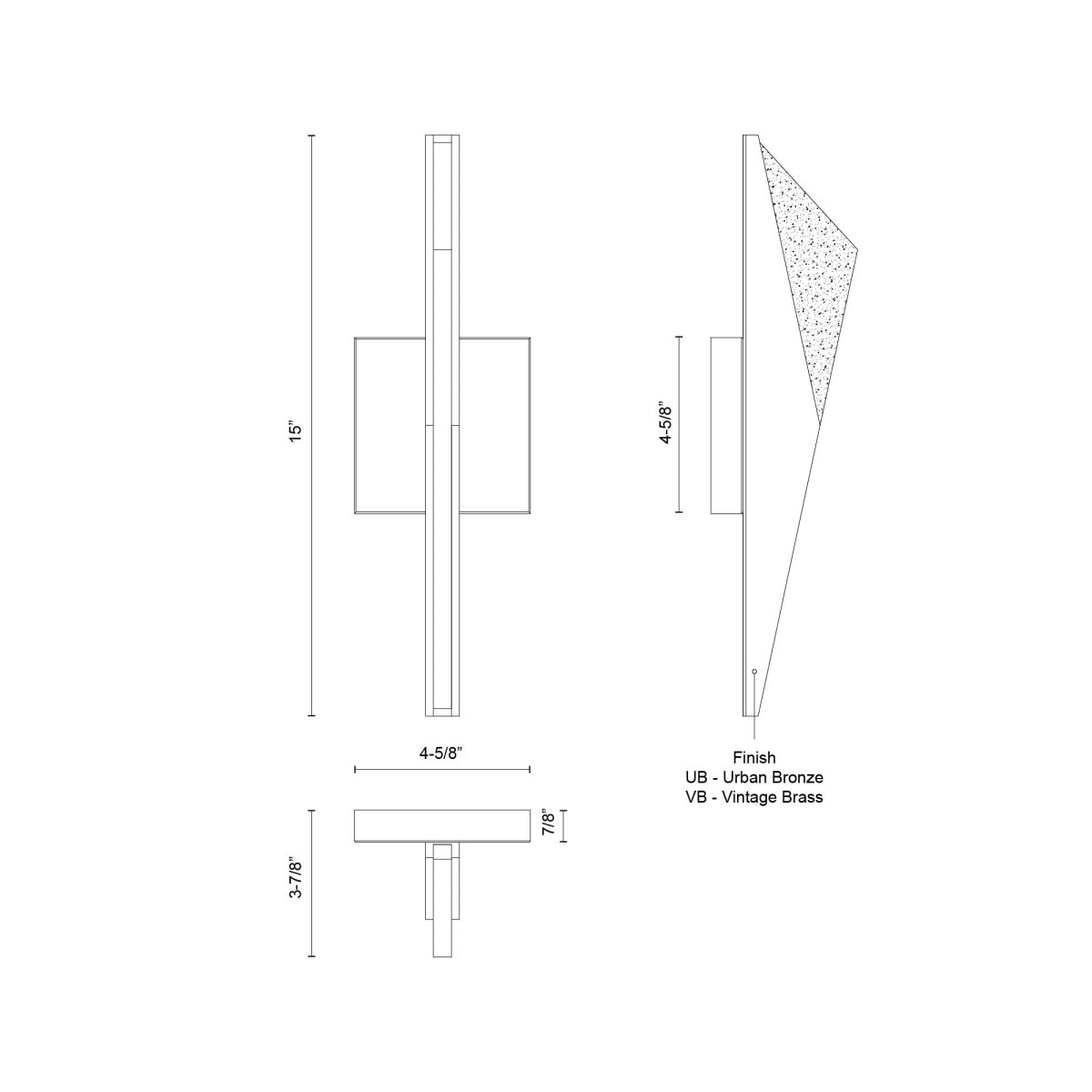 Murale Tachi - Bronze urbain by Kuzco Lighting | Luminaires & cie