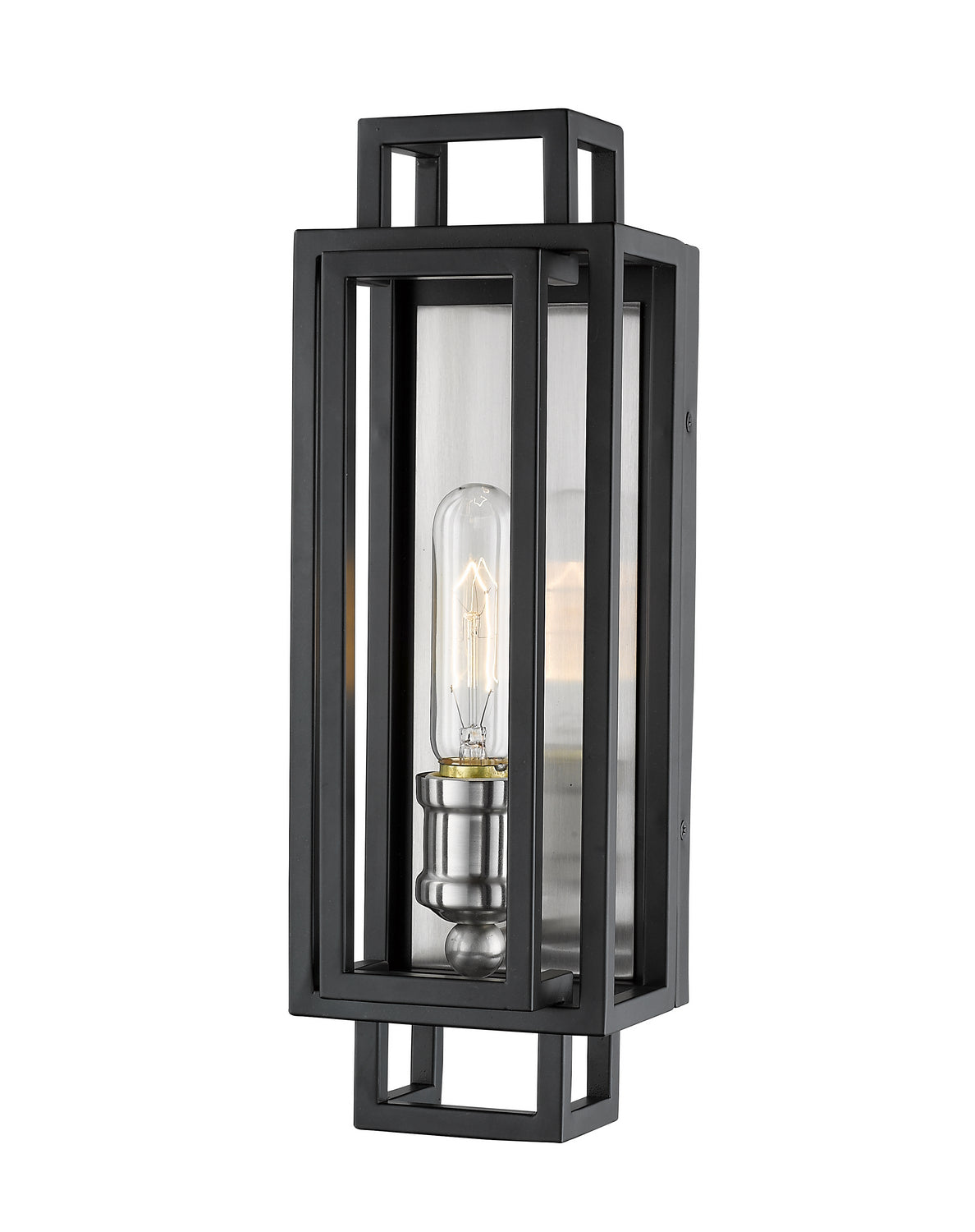 Applique murale Titania Noir + Nickel brossé, 4 3/4" – Z-Lite