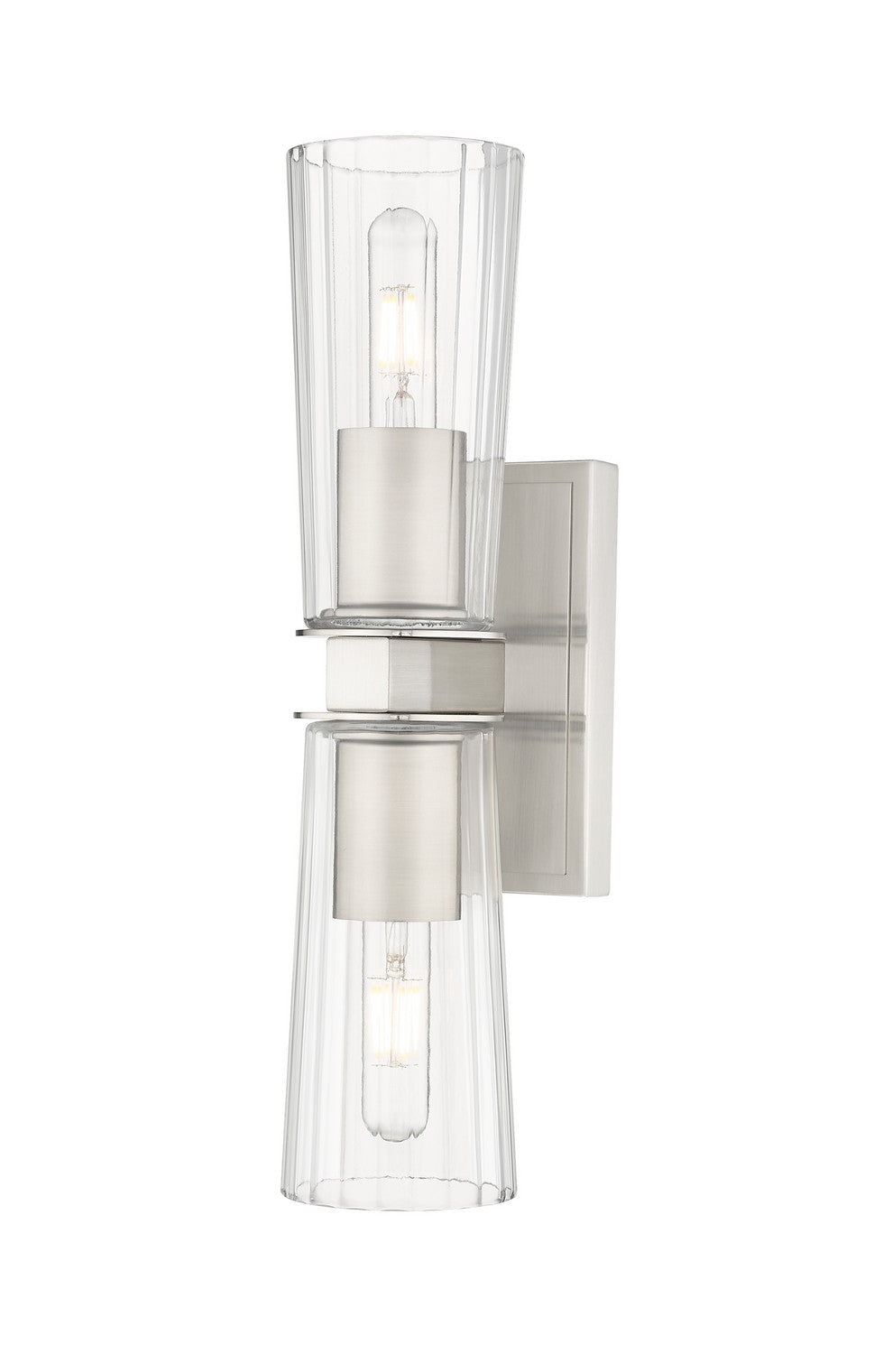 Applique murale Titus Nickel brossé, nombre ampoules 2 – Z-Lite