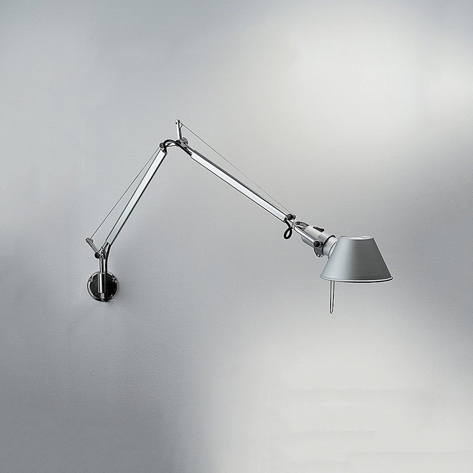 Murale Tolomeo - Mini / avec support "J" Aluminium 1 x A - 15 / 100W Max / Medium E26 by Artemide | Luminaires & cie