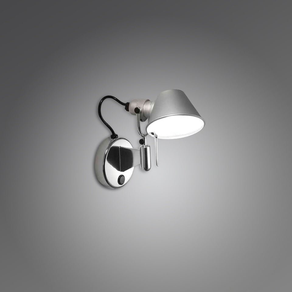 Murale Tolomeo Spot - Micro 1 x 60W / G16.5 / E12 / Avec interrupteur by Artemide | Luminaires & cie