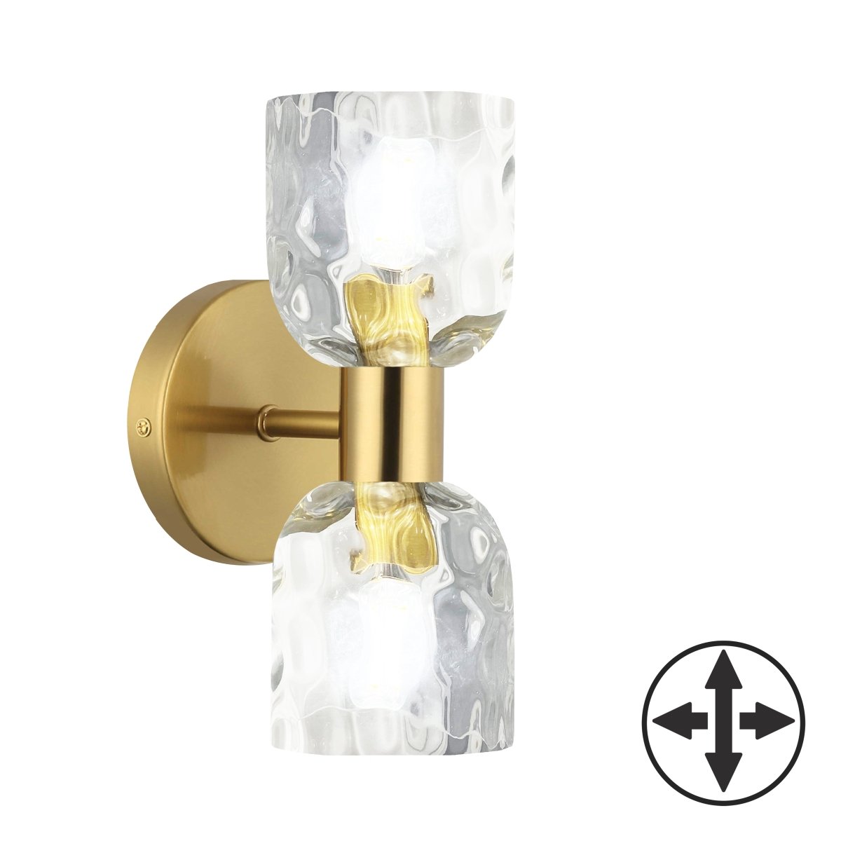 Murale Vallora - Laiton vieilli 11 1/2" by Dainolite | Luminaires & cie