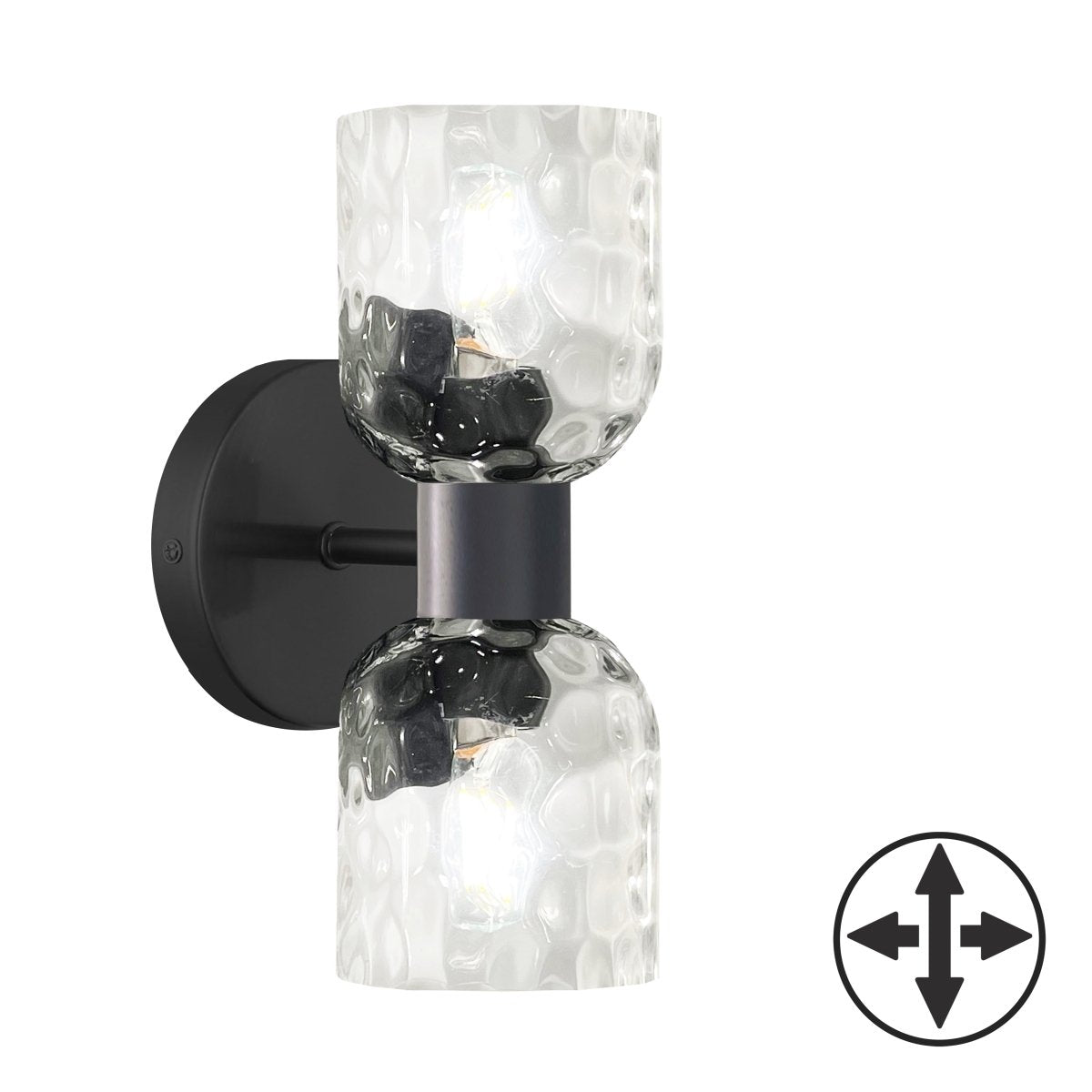 Murale Vallora - Noir mat 11 1/2" by Dainolite | Luminaires & cie