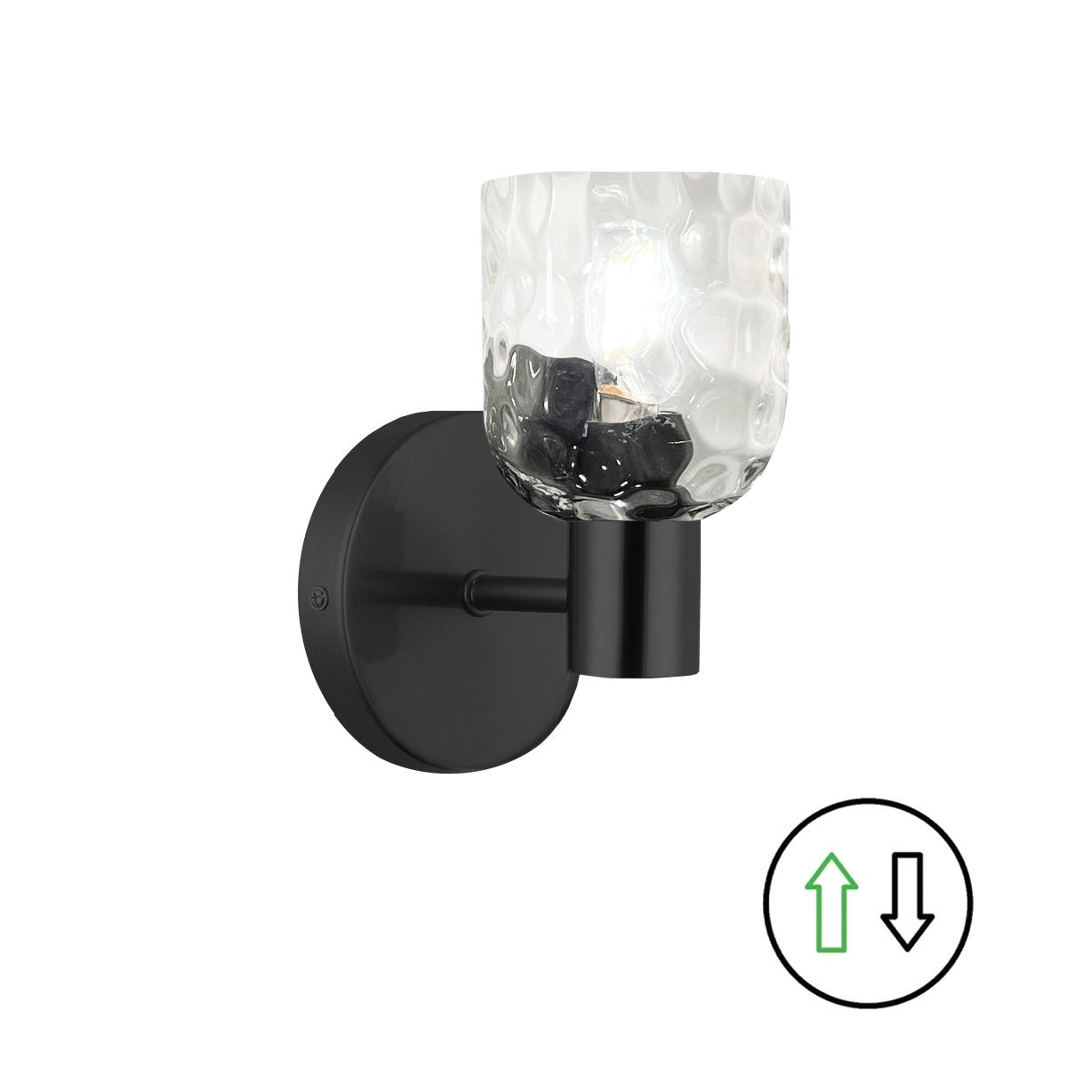 Murale Vallora - Noir mat 8" by Dainolite | Luminaires & cie