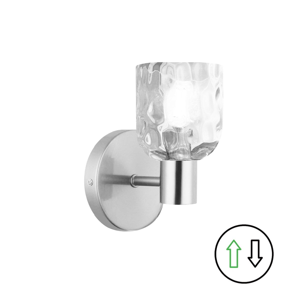Murale Vallora - Chrome poli 8" by Dainolite | Luminaires & cie