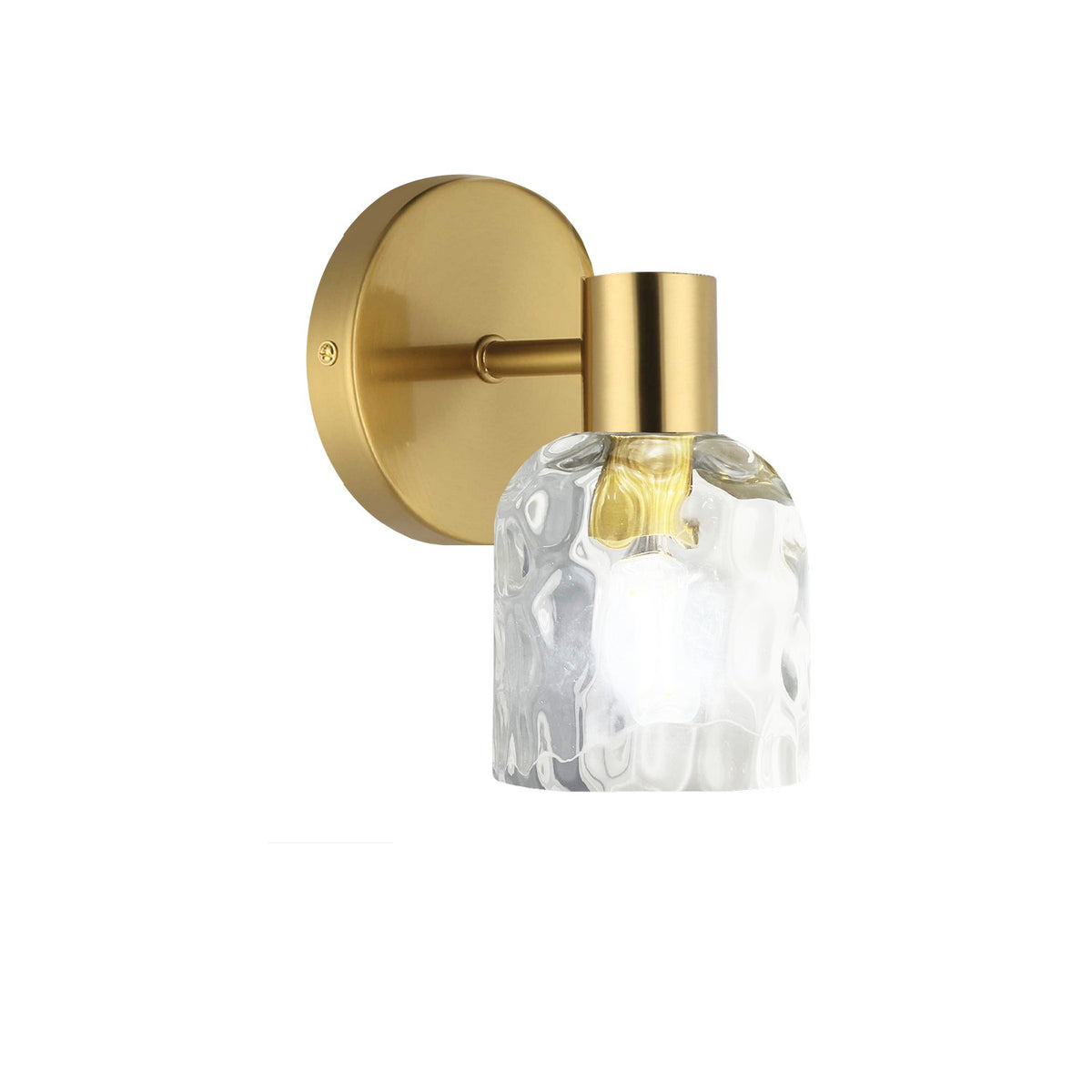 Applique murale Vallora nombre ampoules 1, Laiton vieilli – Dainolite