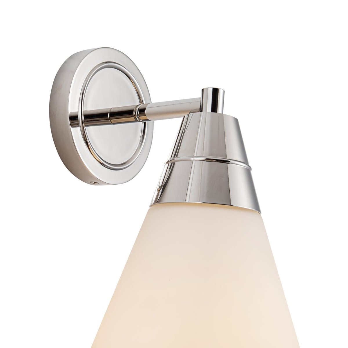 Murale Willard - Nickel poli Verre opale mat by Alora Lighting | Luminaires & cie