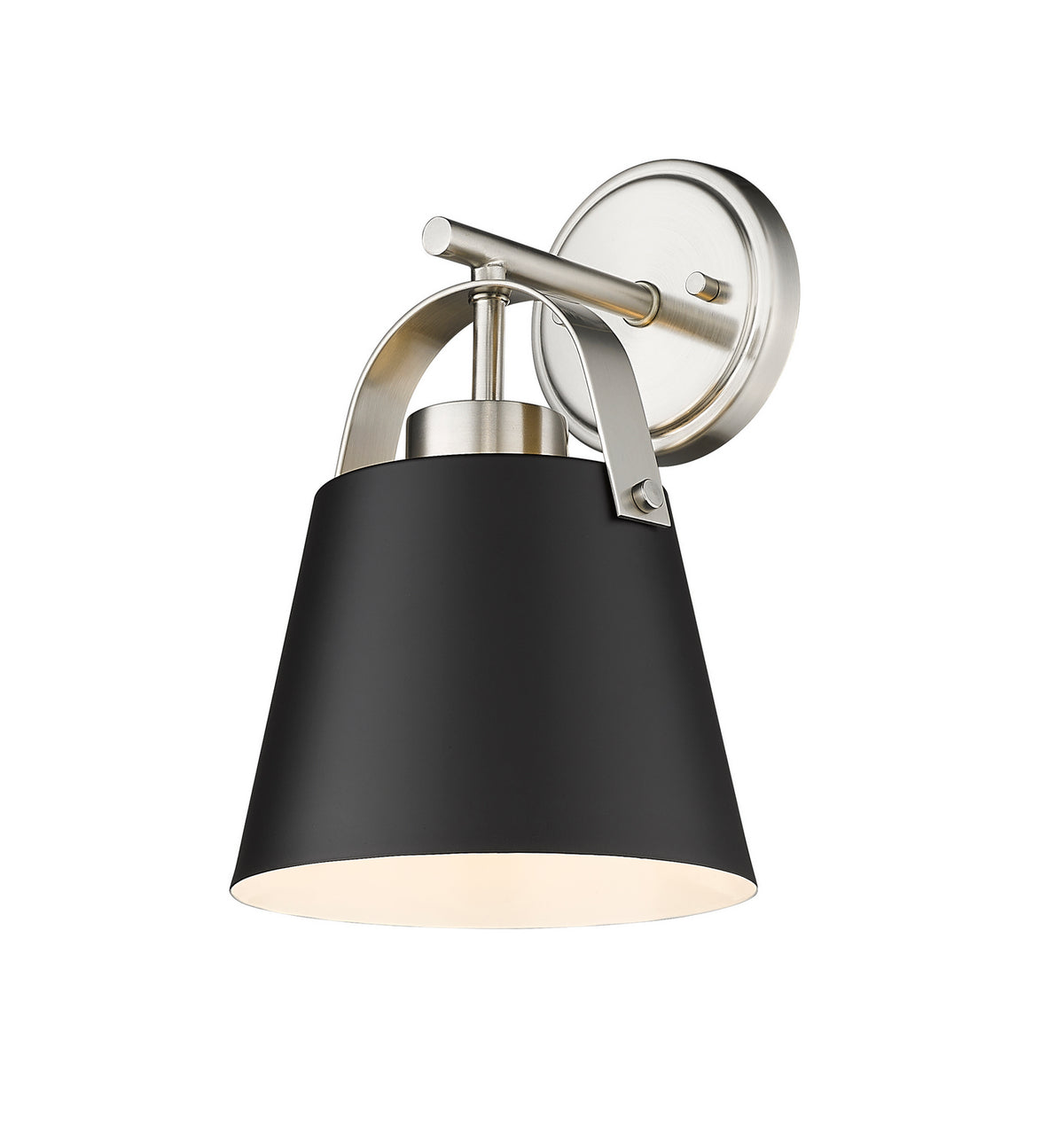 Applique murale Z-Studio Noir mat + Nickel brossé – Z-Lite