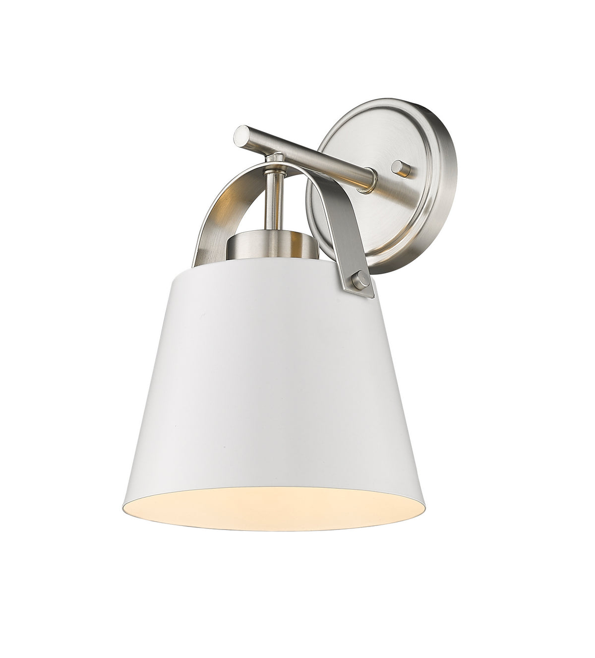 Applique murale Z-Studio Blanc mat + Nickel brossé – Z-Lite