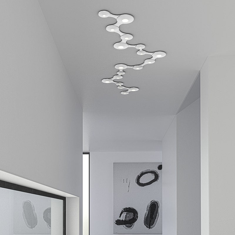 Murale/Plafonnier Coral Surface - Blanc satiné 13.25" by Sonneman | Luminaires & cie