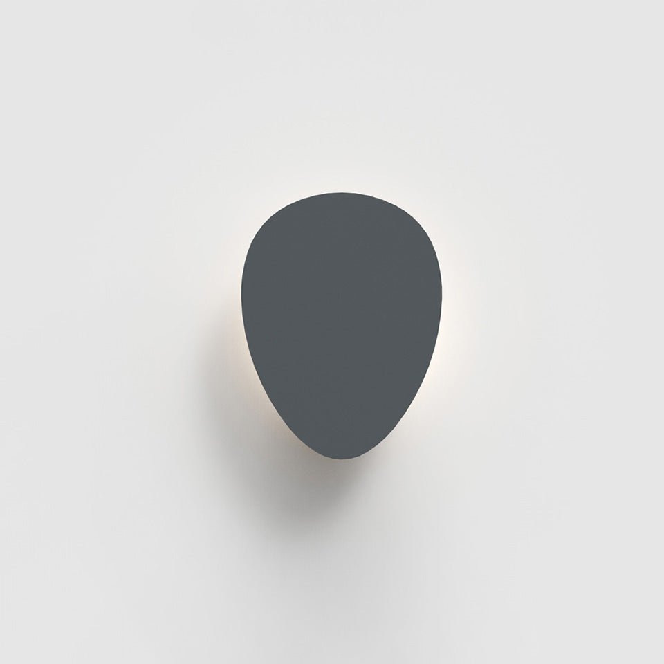 Murale/Plafonnier Facce - Gris anthracite Tetro / Élevé 3500°K by Artemide | Luminaires & cie