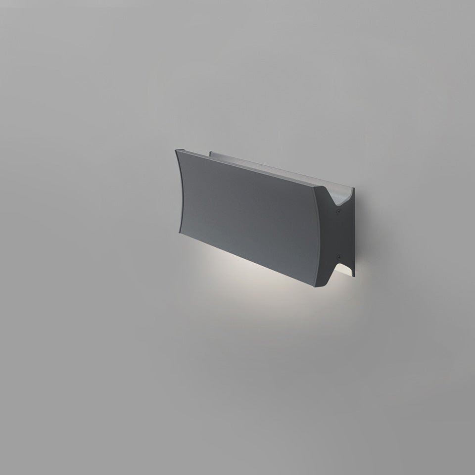 Murale/Plafonnier Lineacurve - Gris anthracite 12" Mono / 3500°K by Artemide | Luminaires & cie