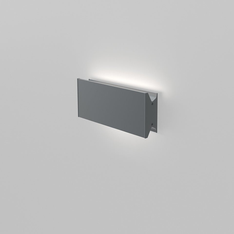Murale/Plafonnier Lineaflat - Gris anthracite 12" Mono / 3000°K by Artemide | Luminaires & cie