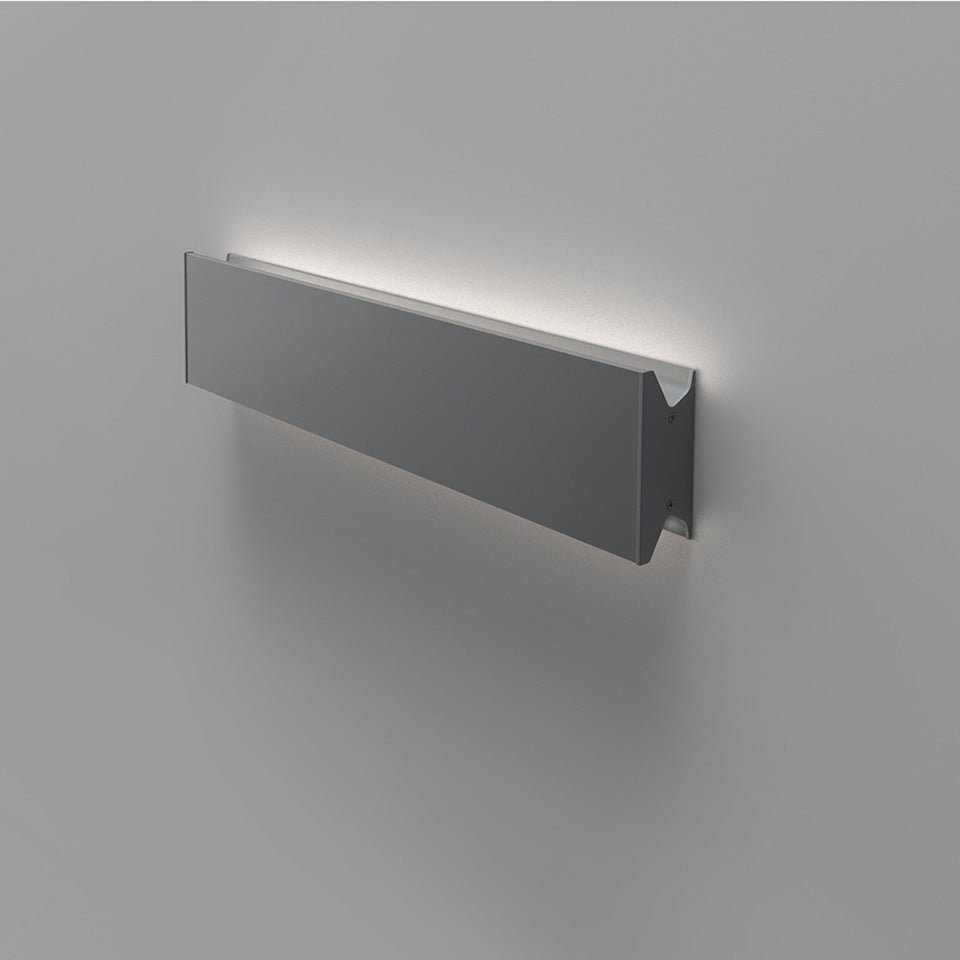 Murale/Plafonnier Lineaflat - Gris anthracite 24" Mono / 3000°K by Artemide | Luminaires & cie