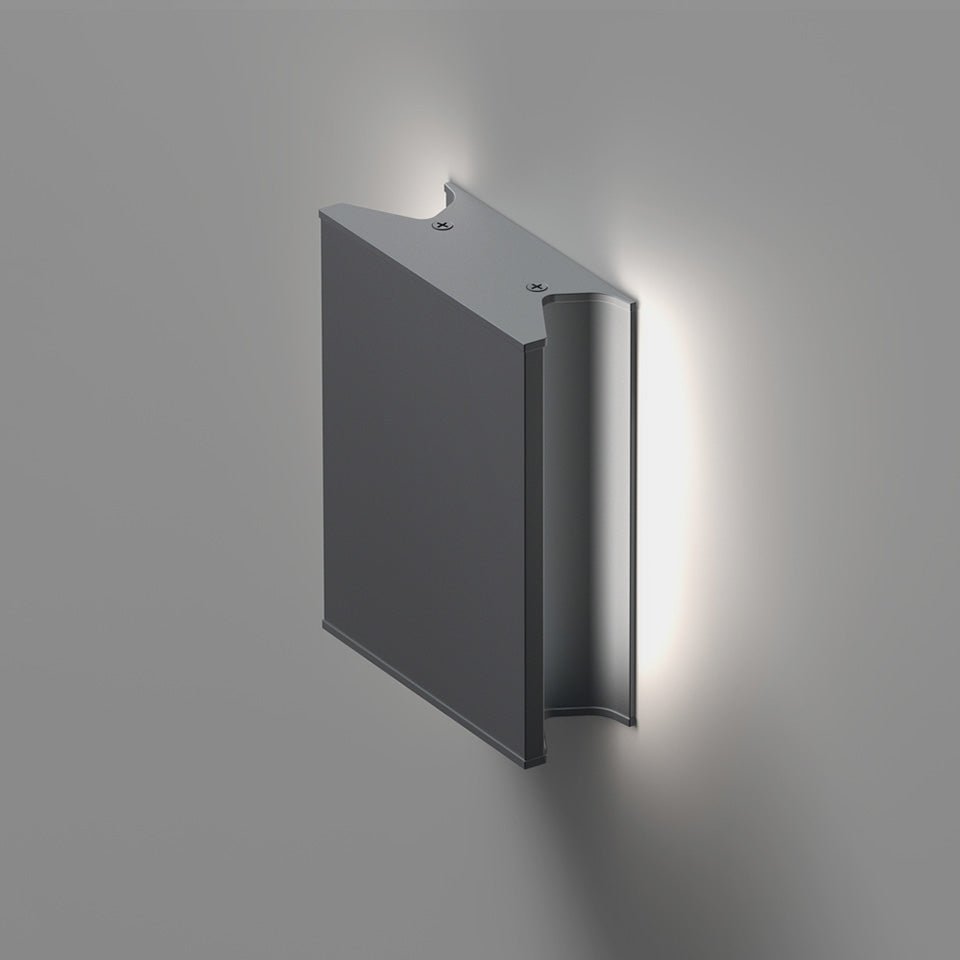 Murale/Plafonnier Lineaflat - Gris anthracite Mini Duo / 3000°K by Artemide | Luminaires & cie