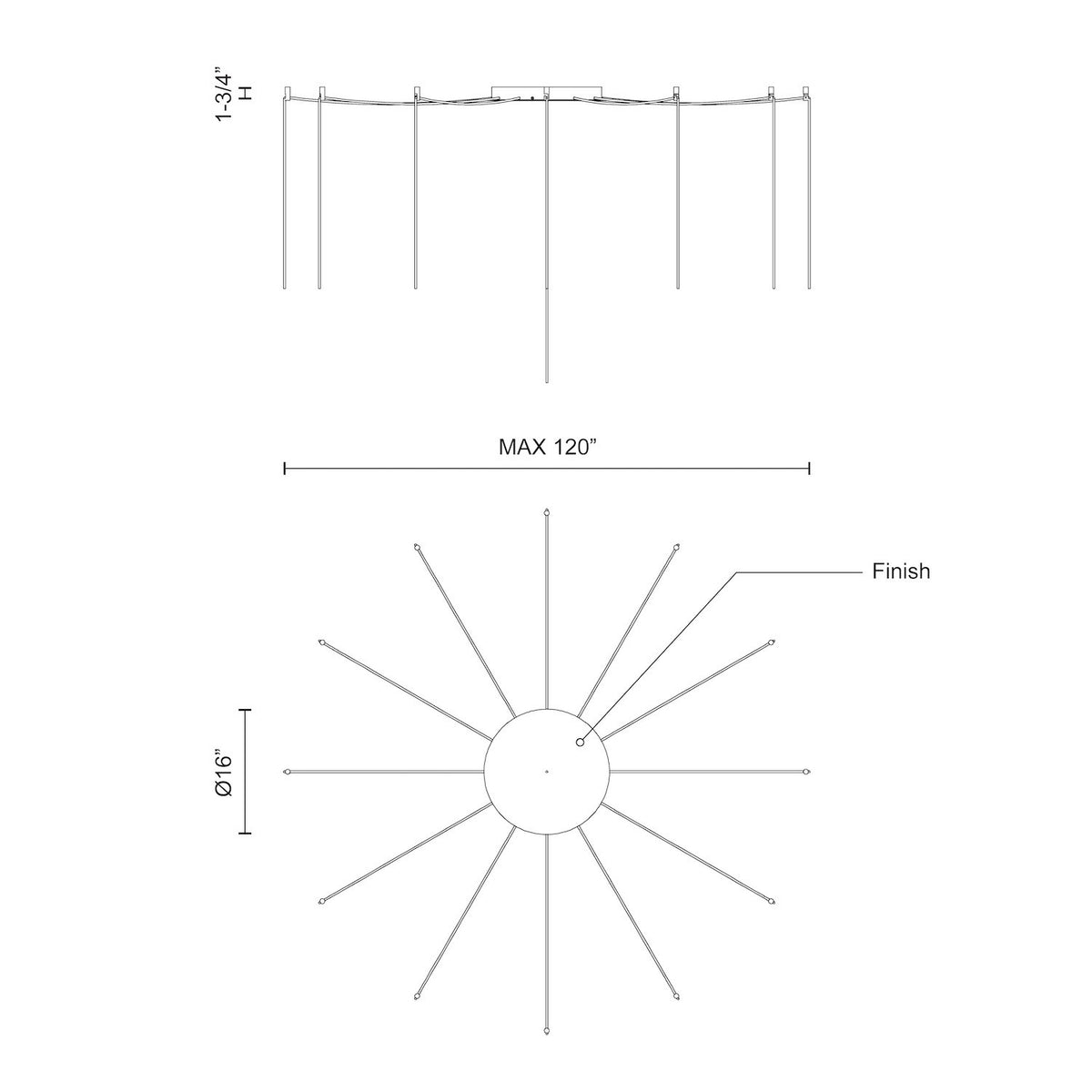 Pièce de rechange Marquee Graphite, 16" – vue 2
