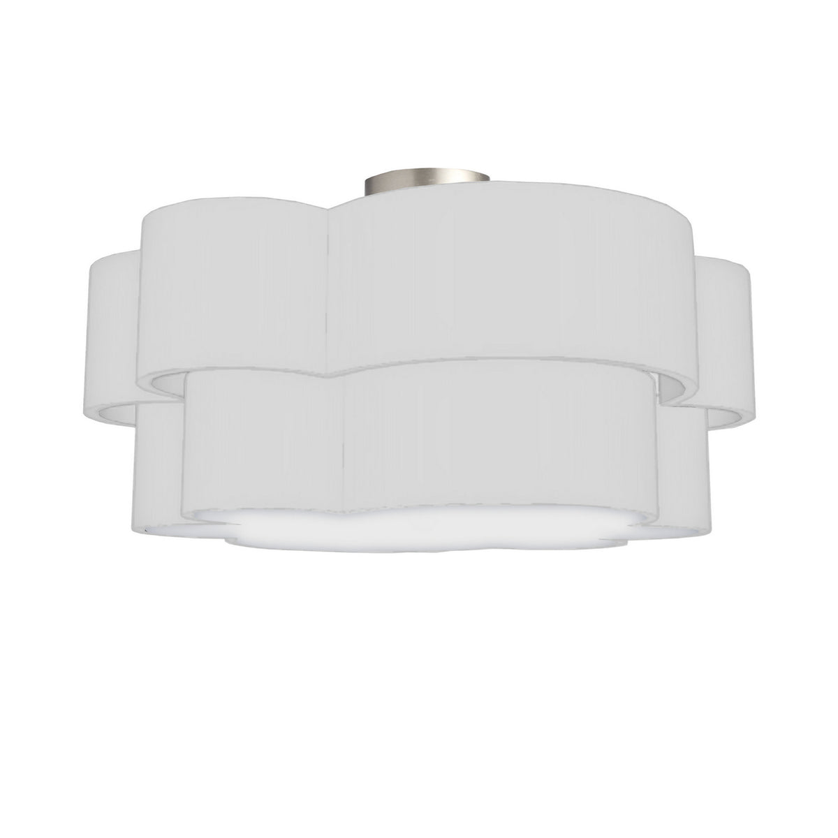 Plafonnier 2-étages Phlox Blanc / Chrome poli – Dainolite