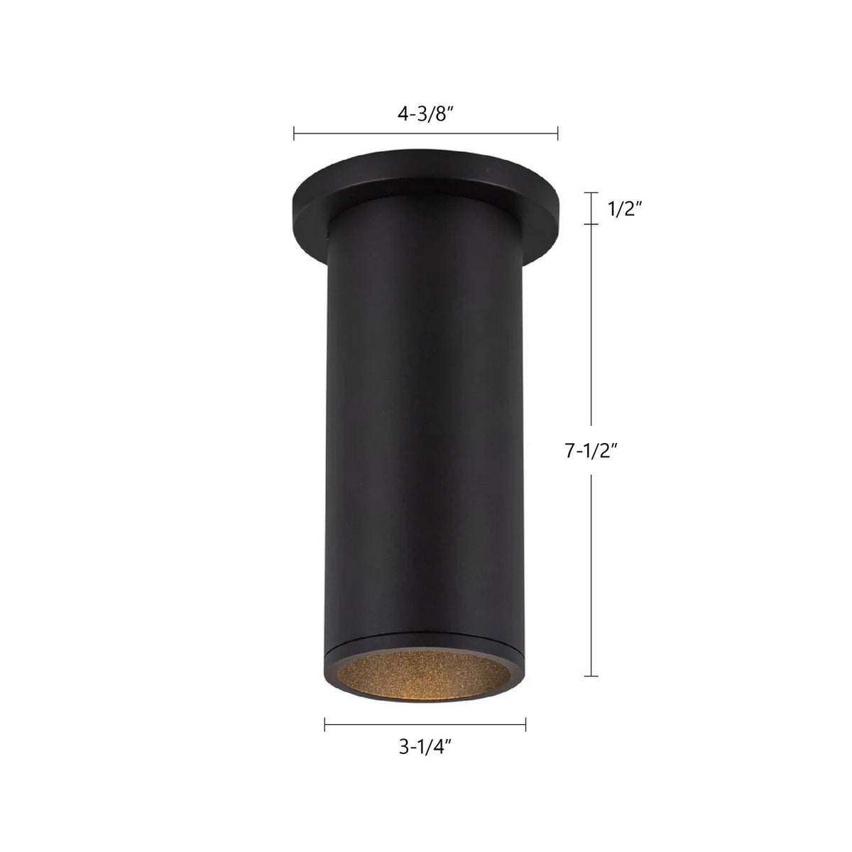 Plafonnier 3po Lorna Noir, 8" – vue 6
