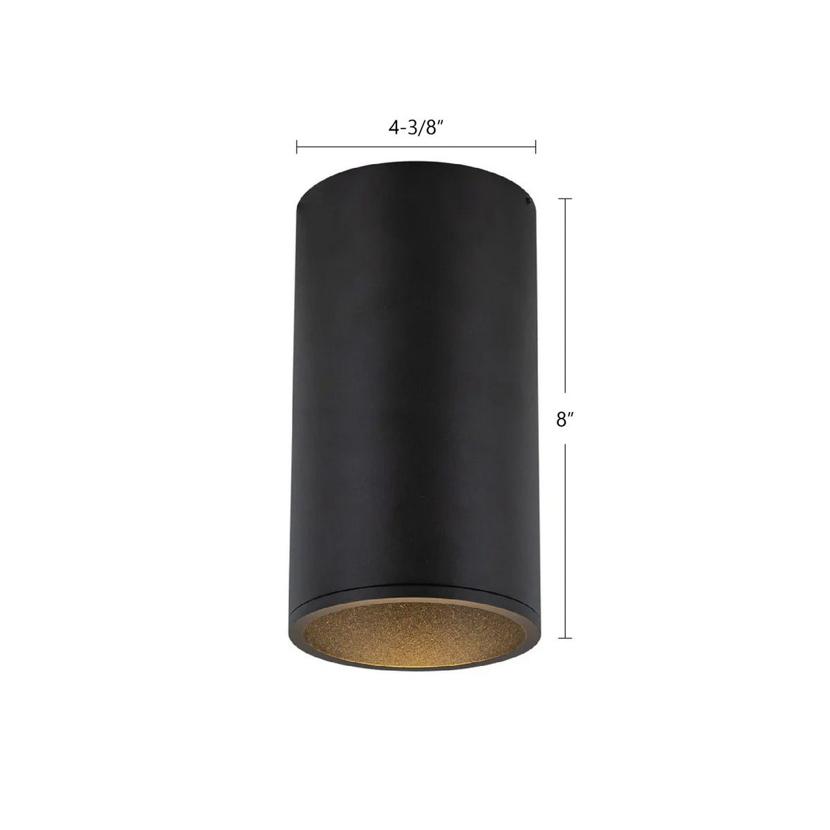 Plafonnier 4po Lorna Noir, 8" – vue 6