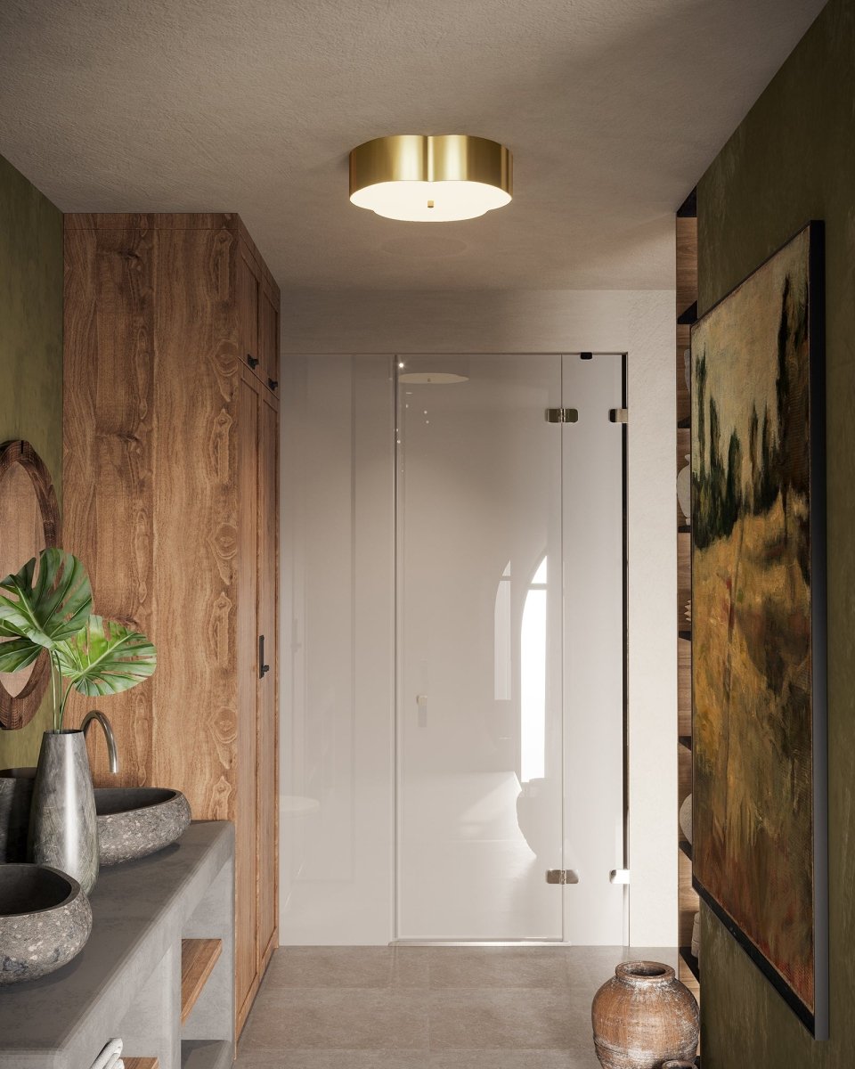 Plafonnier Adella - Or brossé by Alora Lighting | Luminaires & cie