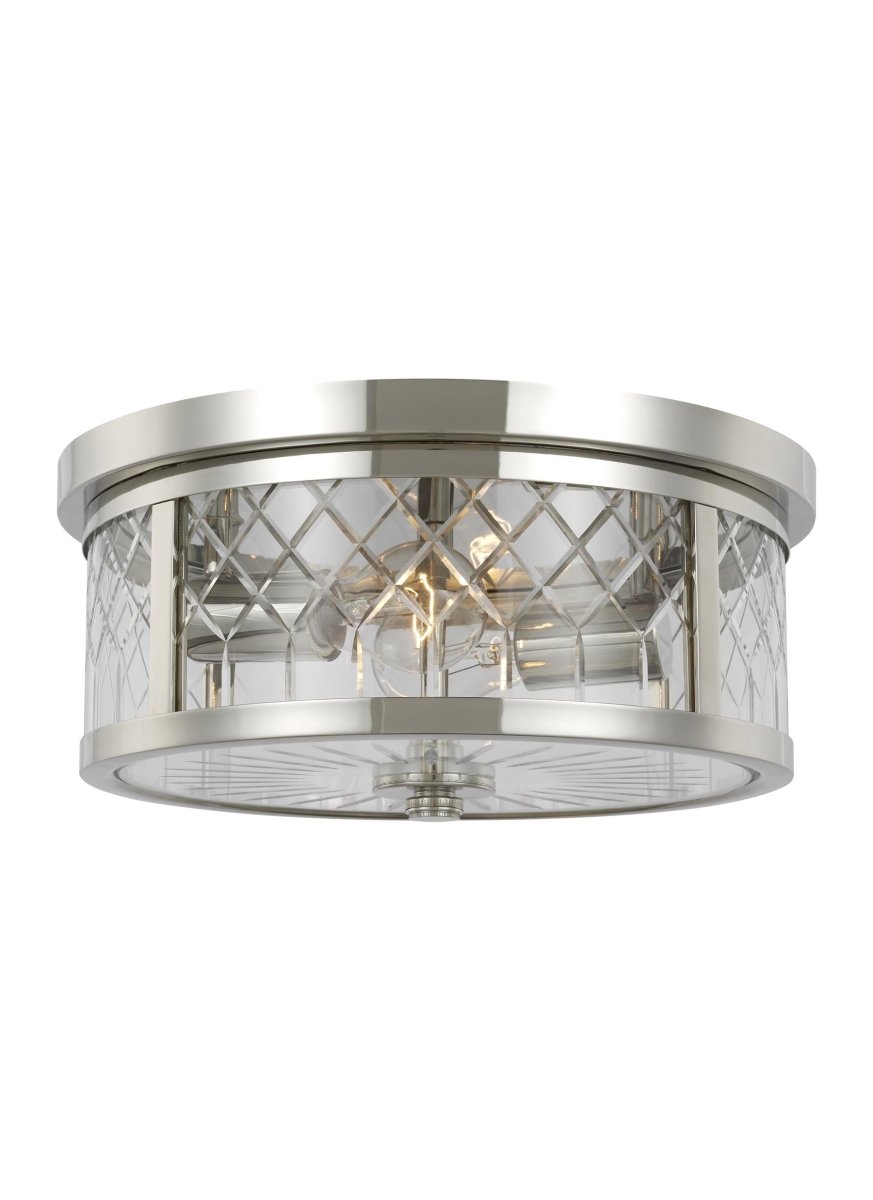 Plafonnier Alec - Nickel poli by Visual Comfort Studio | Luminaires & cie
