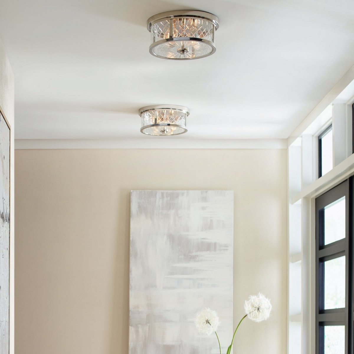 Plafonnier Alec - Nickel poli by Visual Comfort Studio | Luminaires & cie
