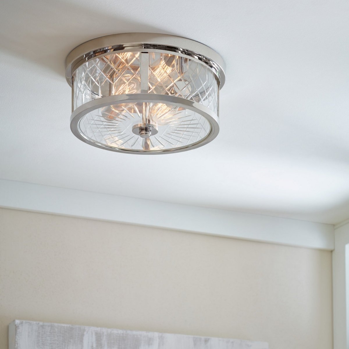 Plafonnier Alec - Nickel poli by Visual Comfort Studio | Luminaires & cie