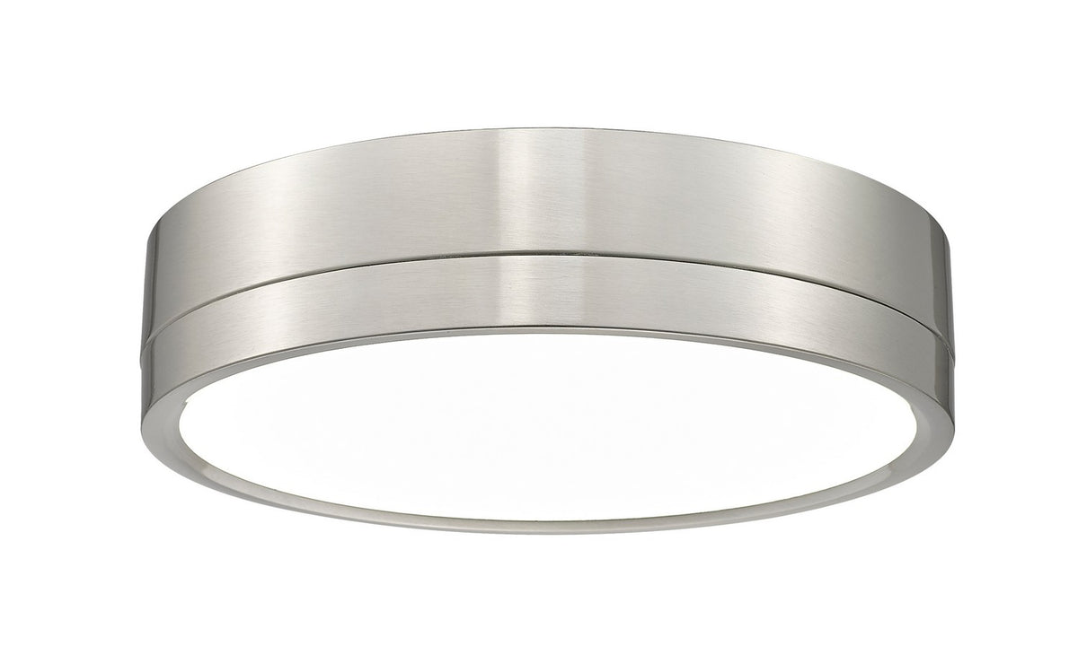 Plafonnier Algar Nickel brossé, 12" – Z-Lite