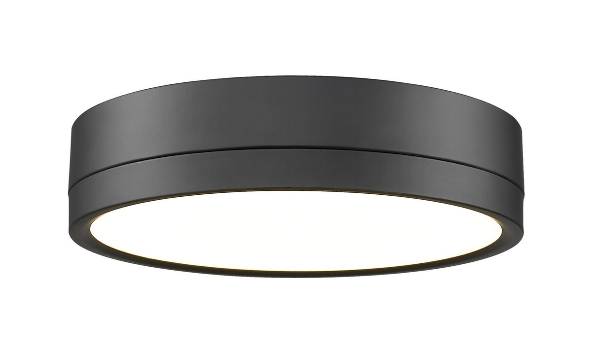 Plafonnier Algar Noir mat, 12" – Z-Lite