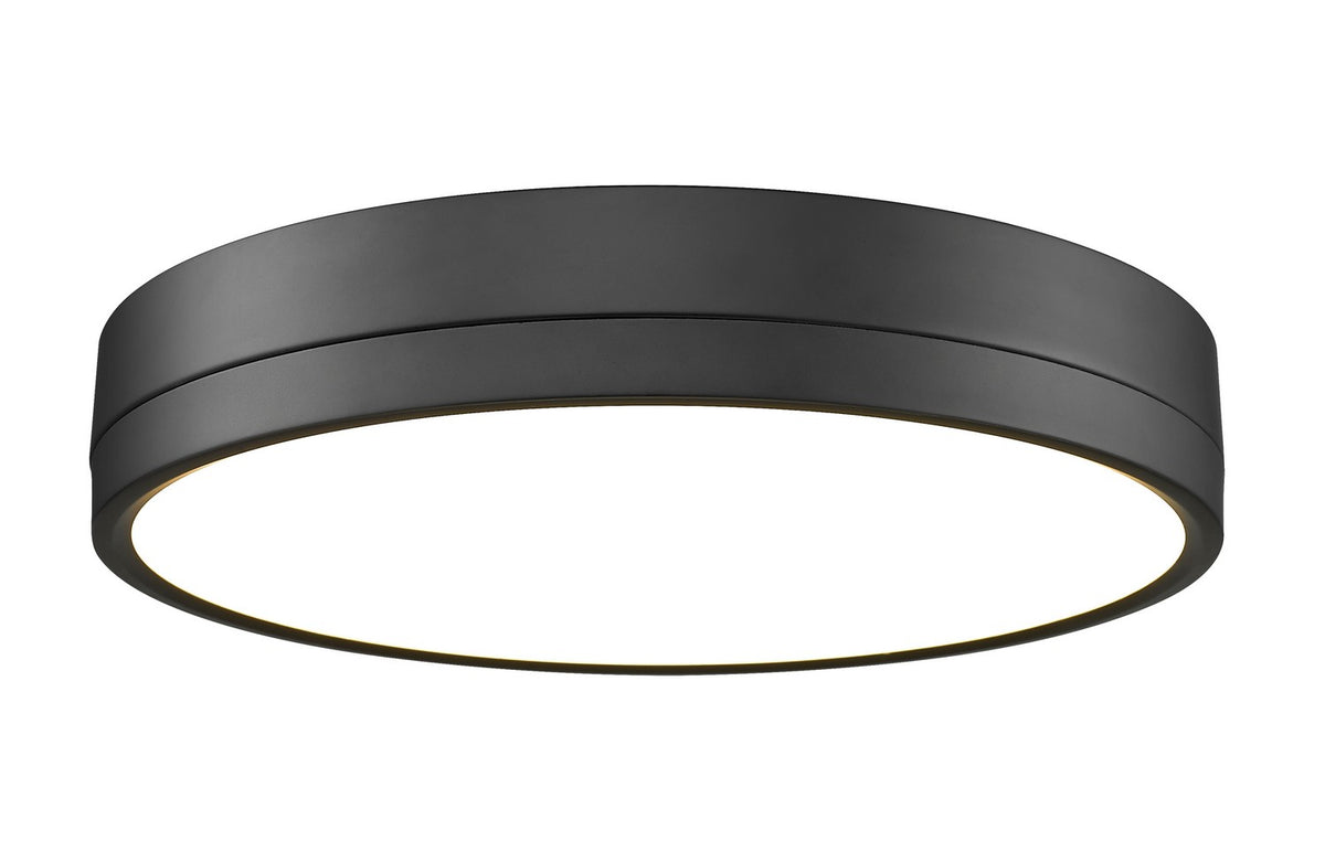 Plafonnier Algar Noir mat, 16" – Z-Lite