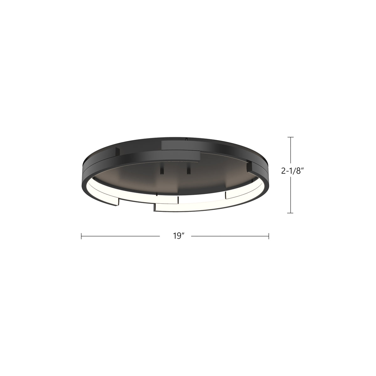 Plafonnier Anello Minor Nickel brossé – vue 4