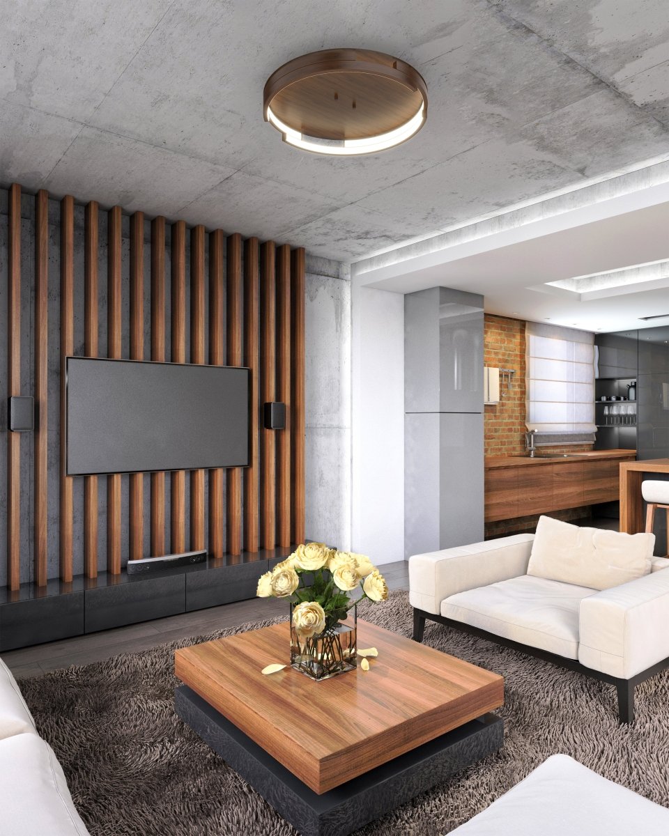 Plafonnier Anello Minor - Noyer by Kuzco Lighting | Luminaires & cie