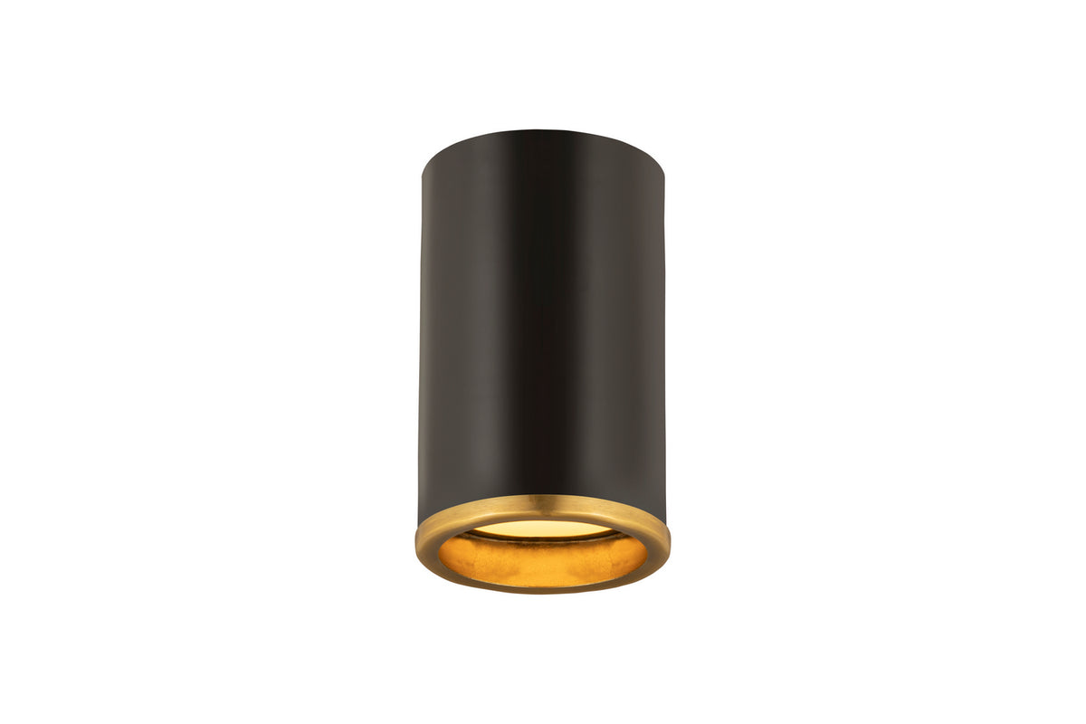 Plafonnier Arlo Noir mat + Laiton bruni, 5 1/4" – vue 7