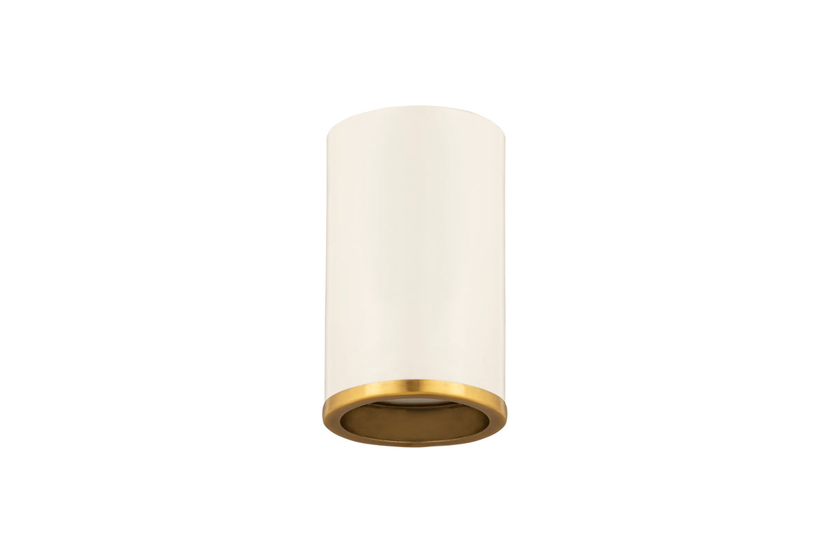 Plafonnier Arlo Blanc mat + Laiton bruni, 5 1/4" – vue 4