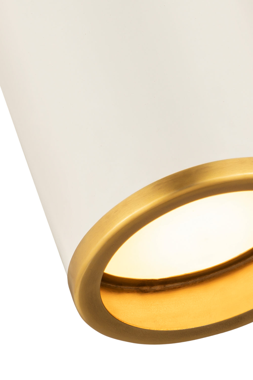 Plafonnier Arlo Blanc mat + Laiton bruni, 5 1/4" – vue 5