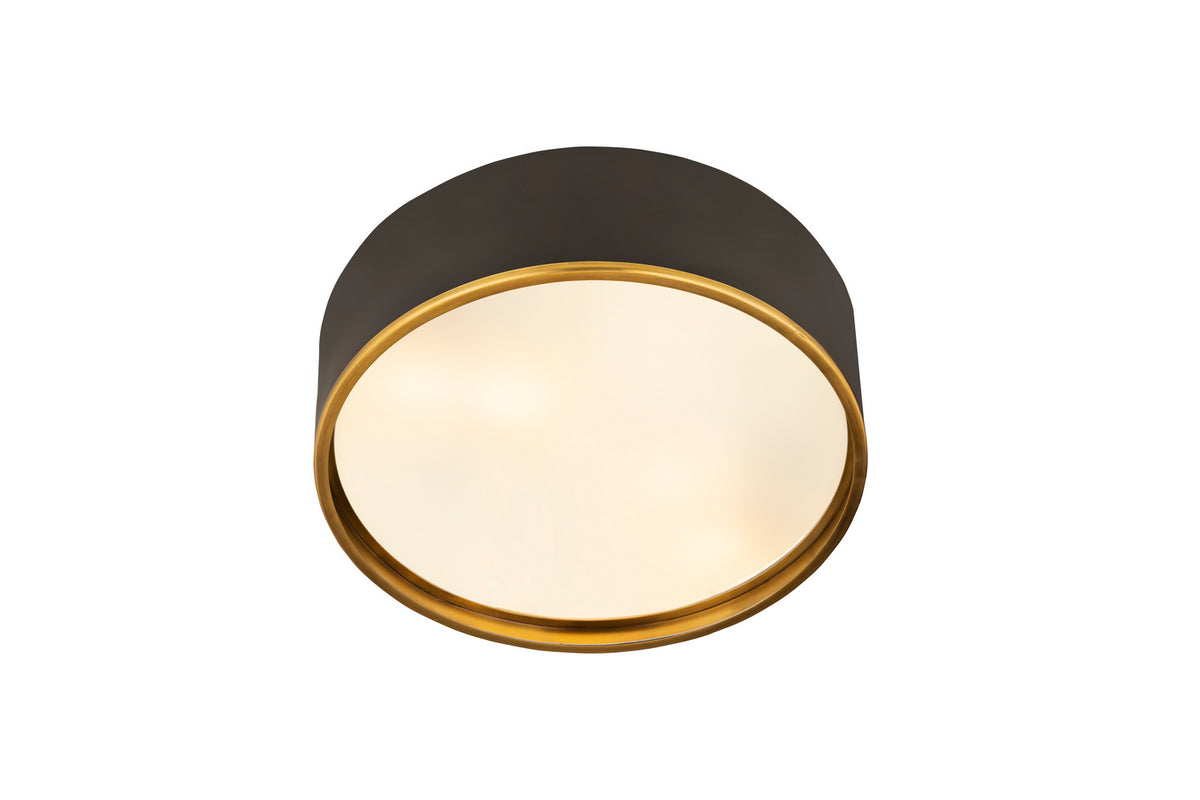 Plafonnier Arlo Noir mat + Laiton bruni, 20 1/4" – vue 3