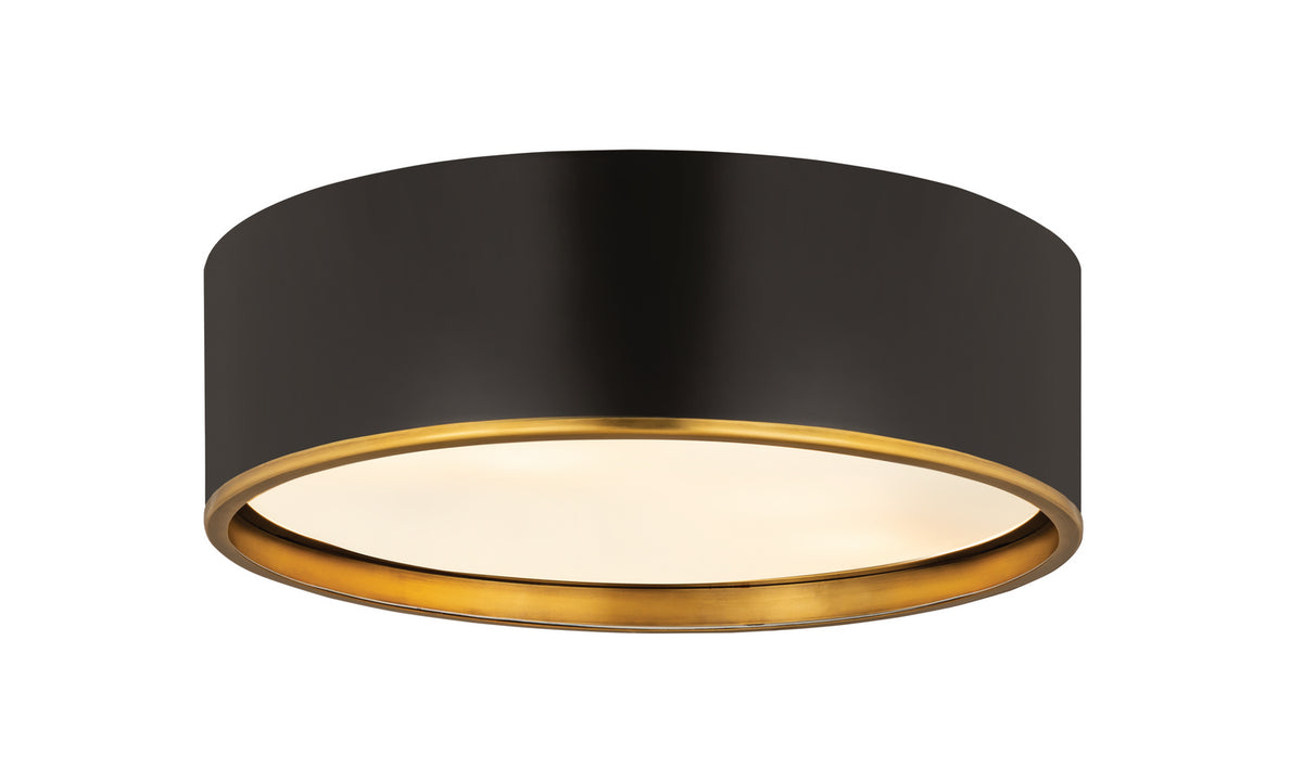 Plafonnier Arlo Noir mat + Laiton bruni, 20 1/4" – Z-Lite