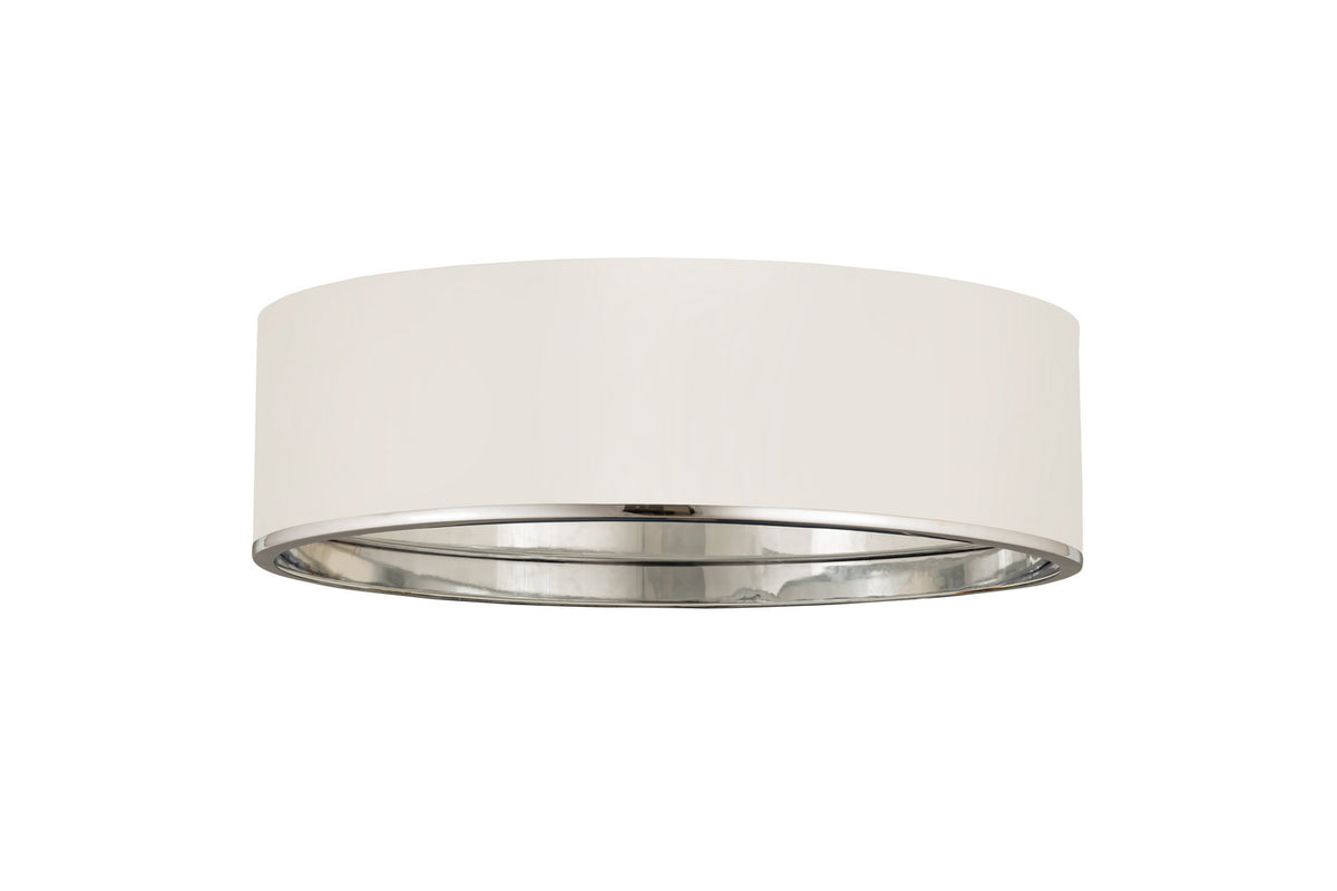 Plafonnier Arlo Blanc mat + Chrome, 20 1/4" – vue 4