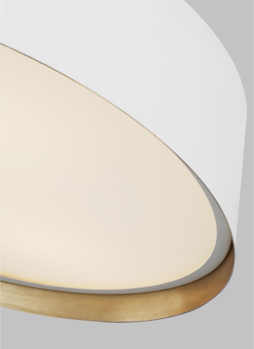 Plafonnier Asher - Blanc mat 14 1/2" by Visual Comfort Studio | Luminaires & cie