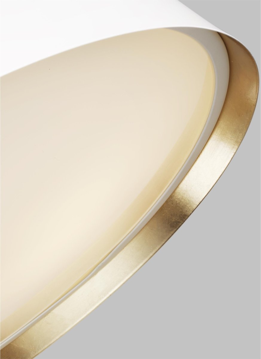 Plafonnier Asher - Blanc mat 19" by Visual Comfort Studio | Luminaires & cie