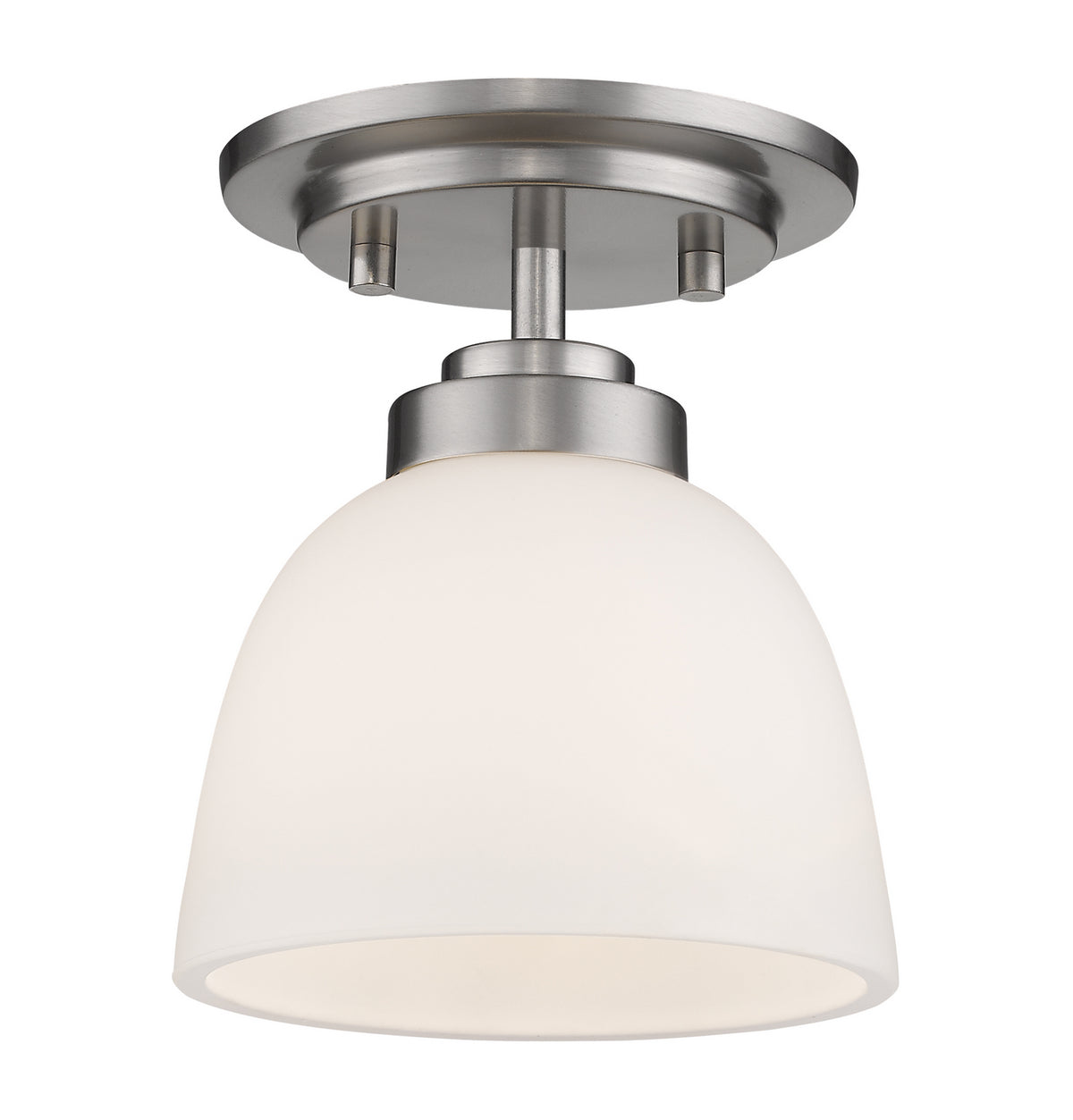 Plafonnier Ashton Nickel brossé, 6" – Z-Lite
